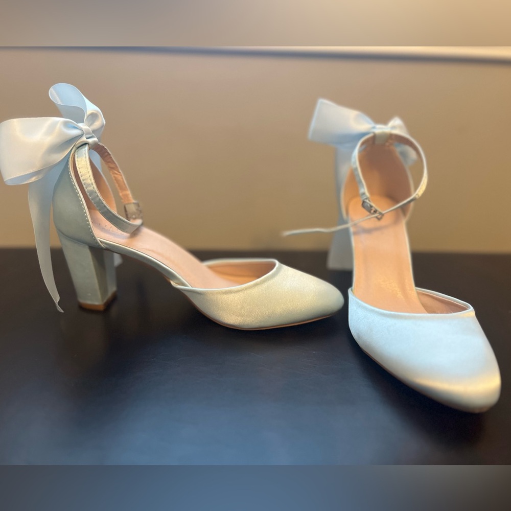 Kailee P. Baby Blue Bridal Shoe